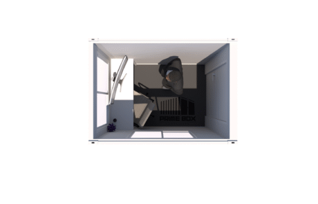 Cabină de pază 1.90 x 1.35 interior