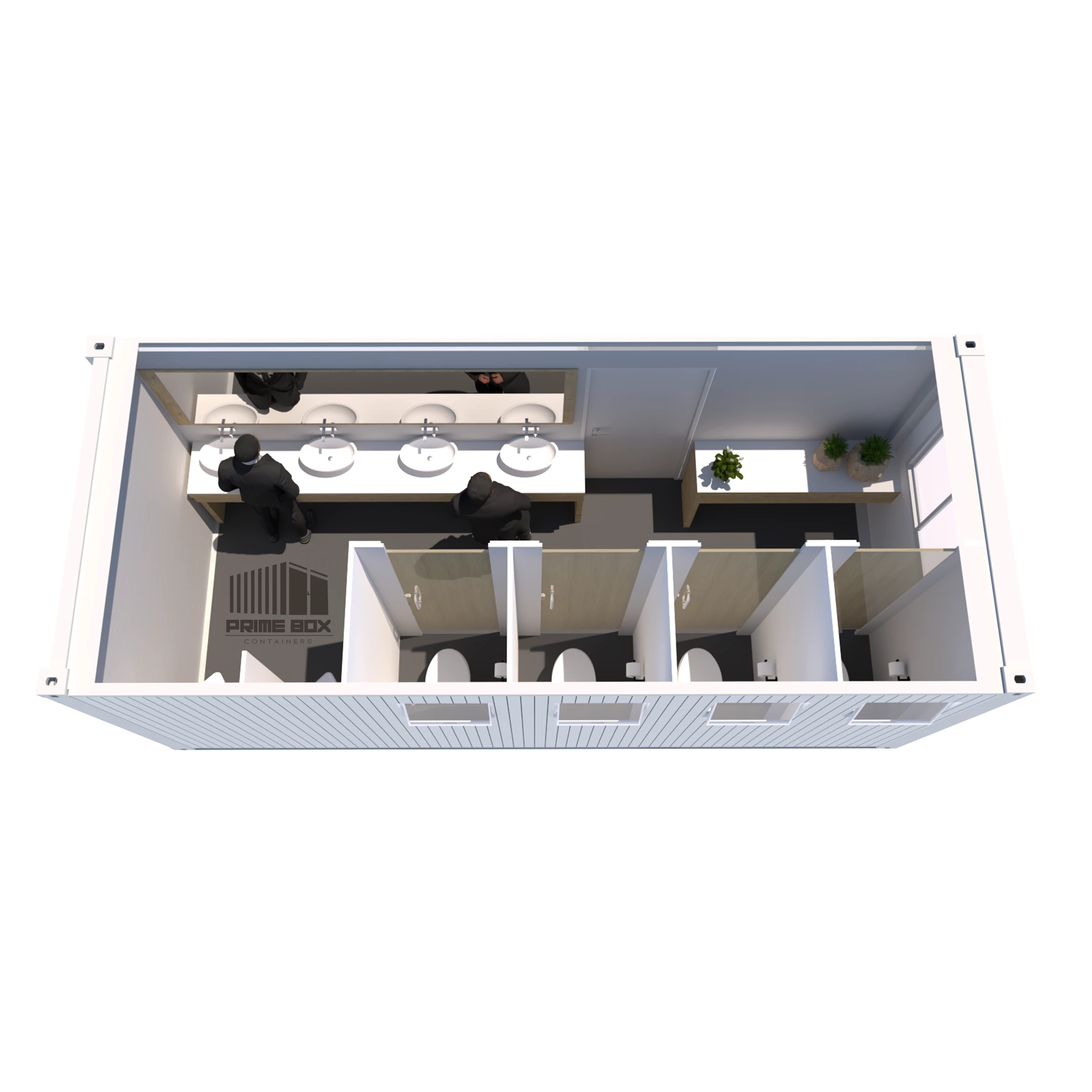 Container toaletă barbați 6.00 x 2.40