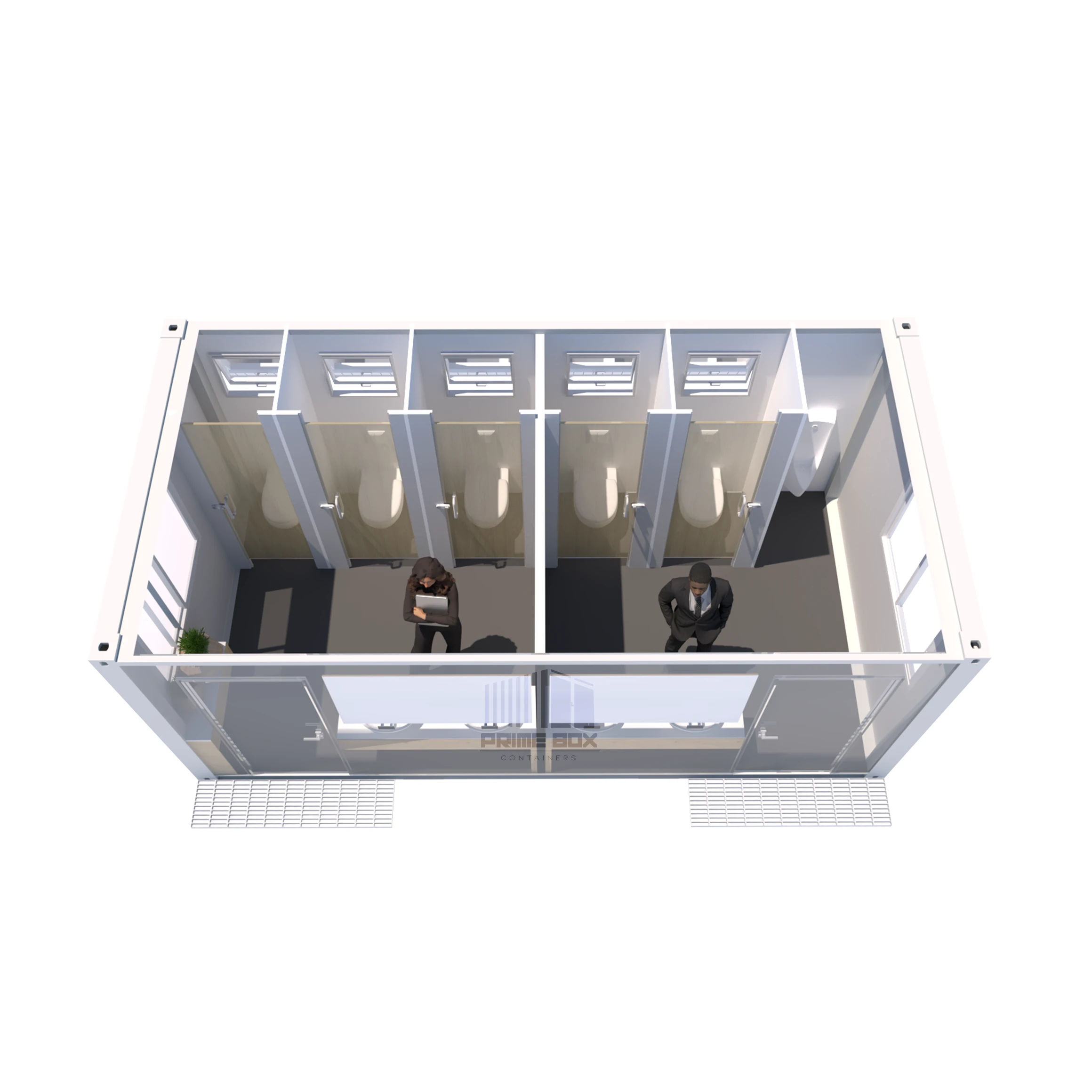 container toaleta femei barbati 6x3 fata