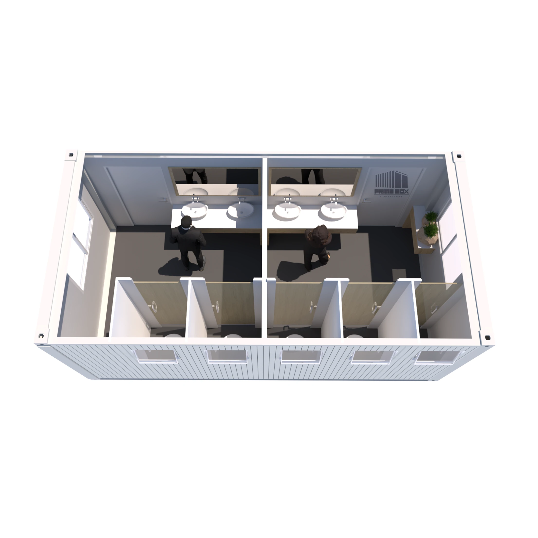 container toaleta femei barbati 6x3 spate