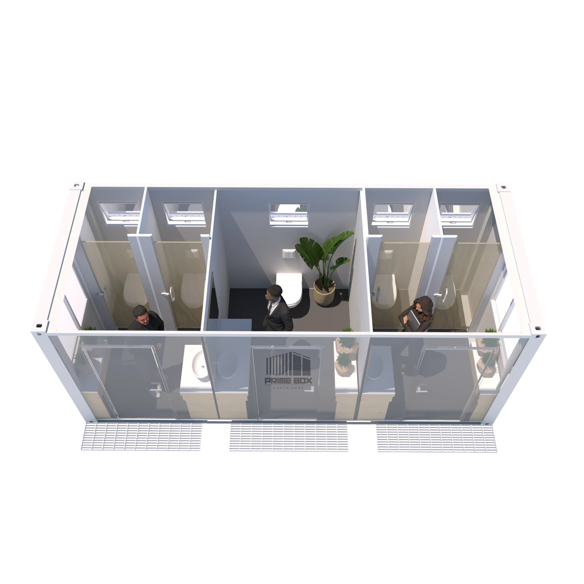 Containere toaletă WC triple 6.00 x 2.40