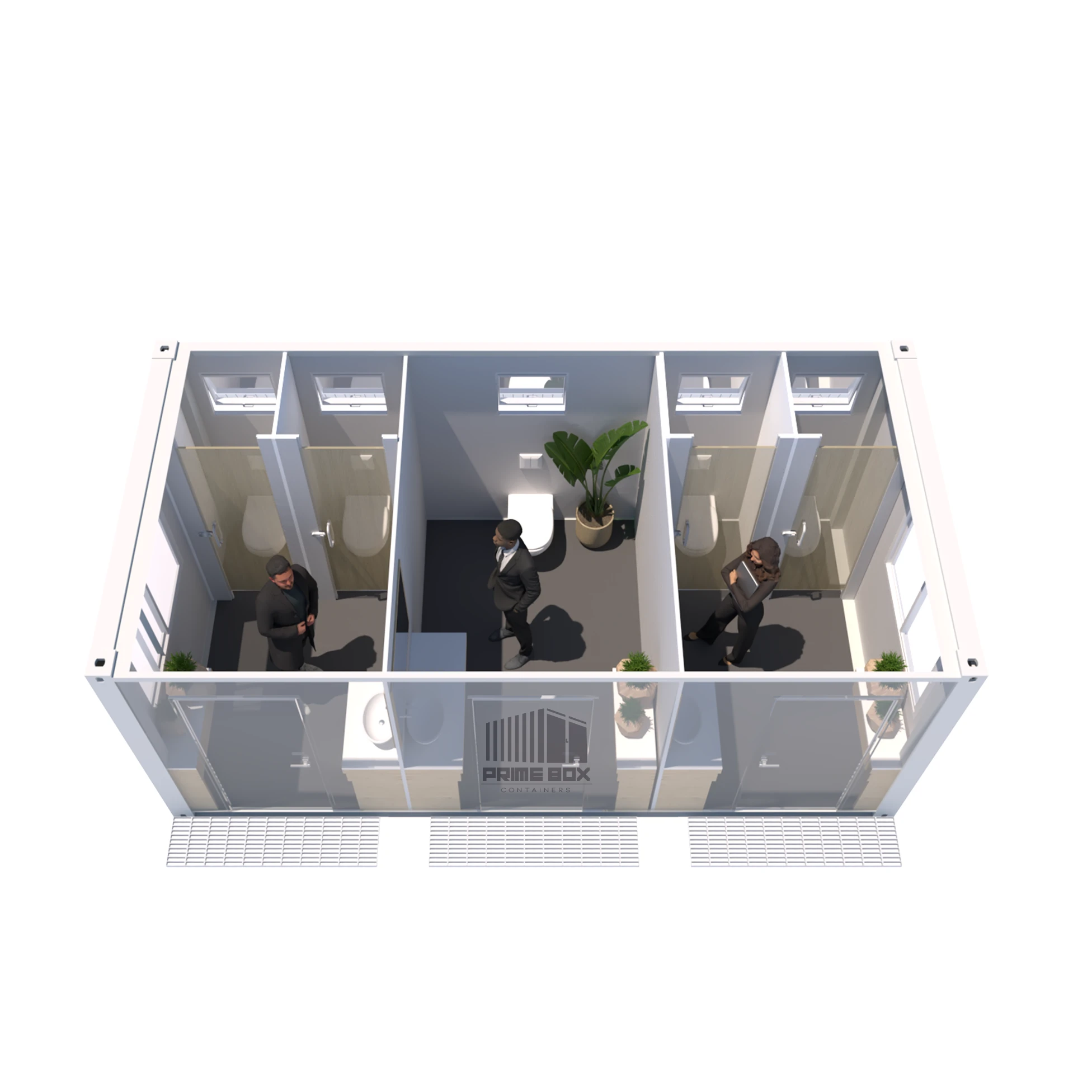 container toaleta wc tripla 6x3 fata 1
