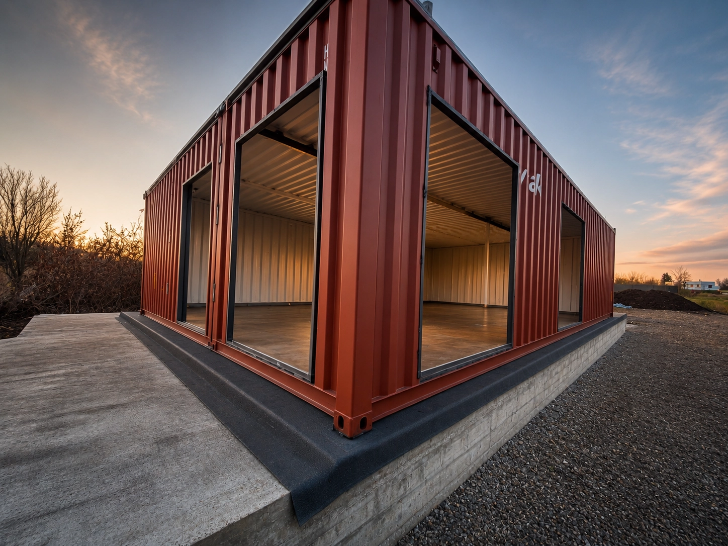 Casă de vacanță din container maritim modificat