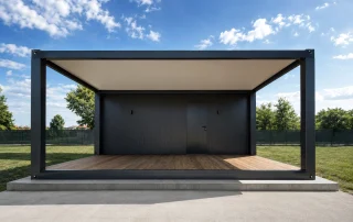 Casă modulară realizată din 3 containere