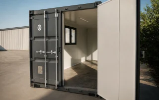 Foișor realizat din container maritim