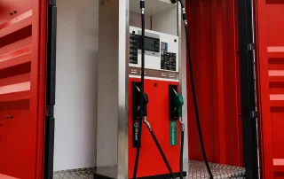 Stație PECO din container maritim modificat