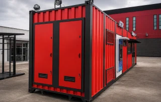 Stație PECO din container maritim modificat