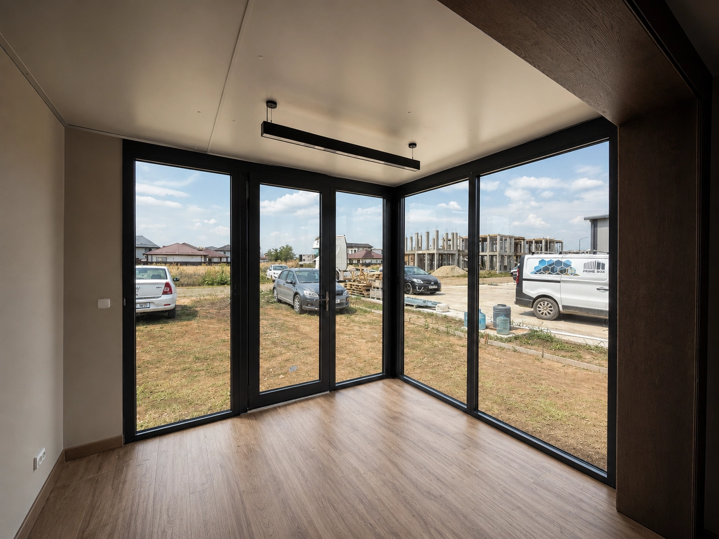 Ansamblu de birouri din containere