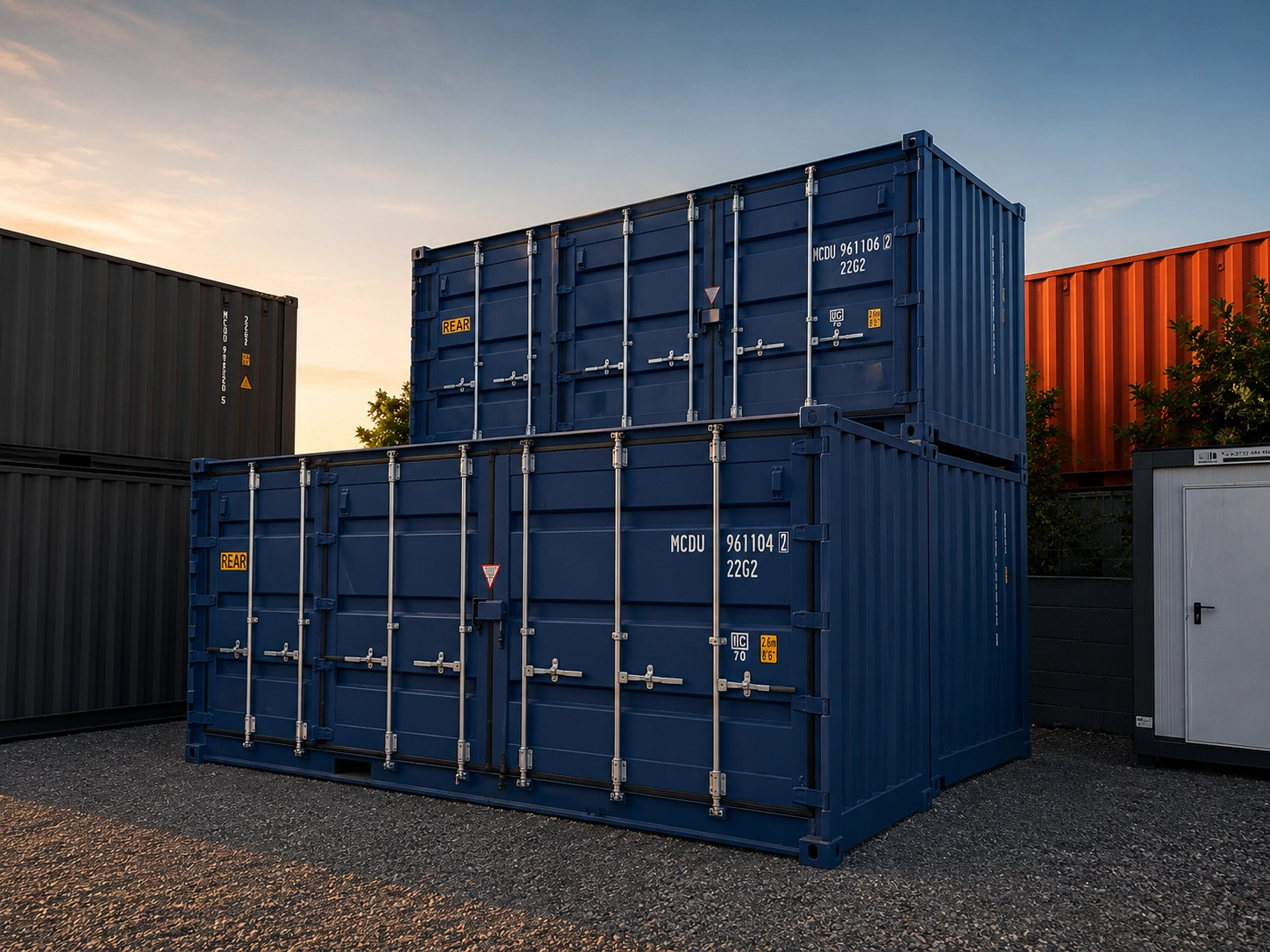 Containere maritime de vânzare, noi și second-hand: 20 ft, 40 ft și High Cube. Verificare, modificare și transport în România. Cere ofertă Prime Box.