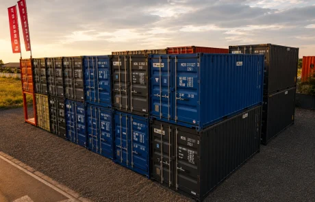 Containere maritime de vânzare, noi și second-hand: 20 ft, 40 ft și High Cube. Verificare, modificare și transport în România. Cere ofertă Prime Box.