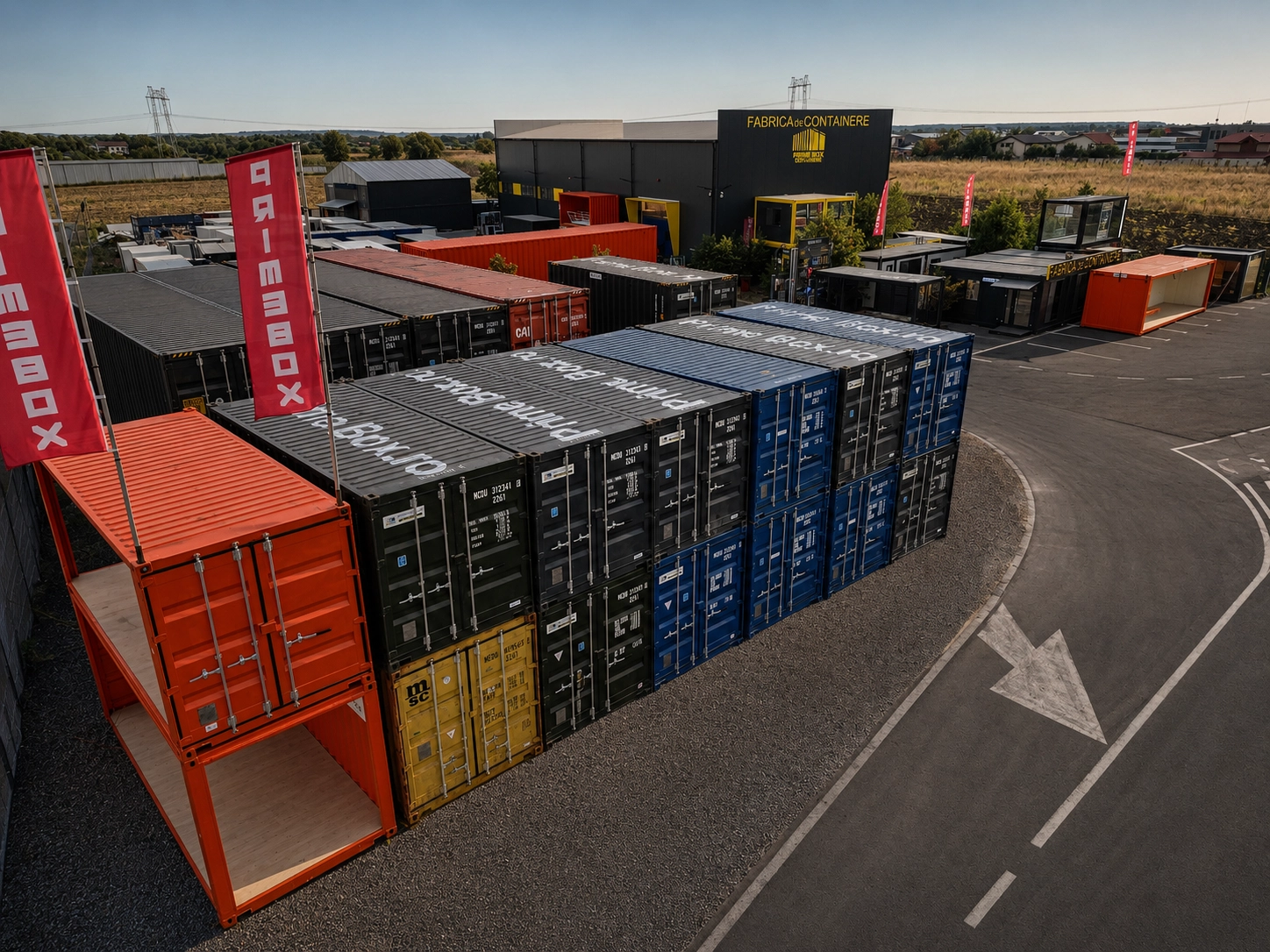 Containere maritime de vânzare, noi și second-hand: 20 ft, 40 ft și High Cube. Verificare, modificare și transport în România. Cere ofertă Prime Box.