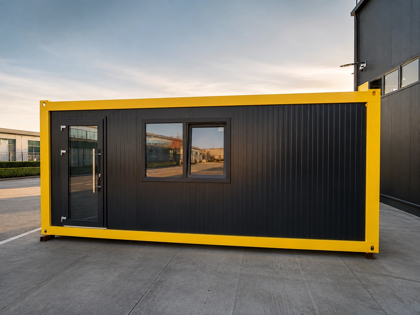Frizerie din container realizată în fabrica Prime Box