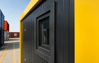 Frizerie din container realizată în fabrica Prime Box