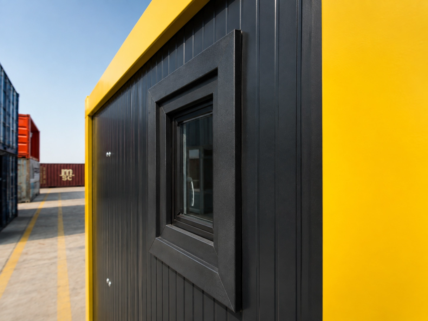 Frizerie din container realizată în fabrica Prime Box
